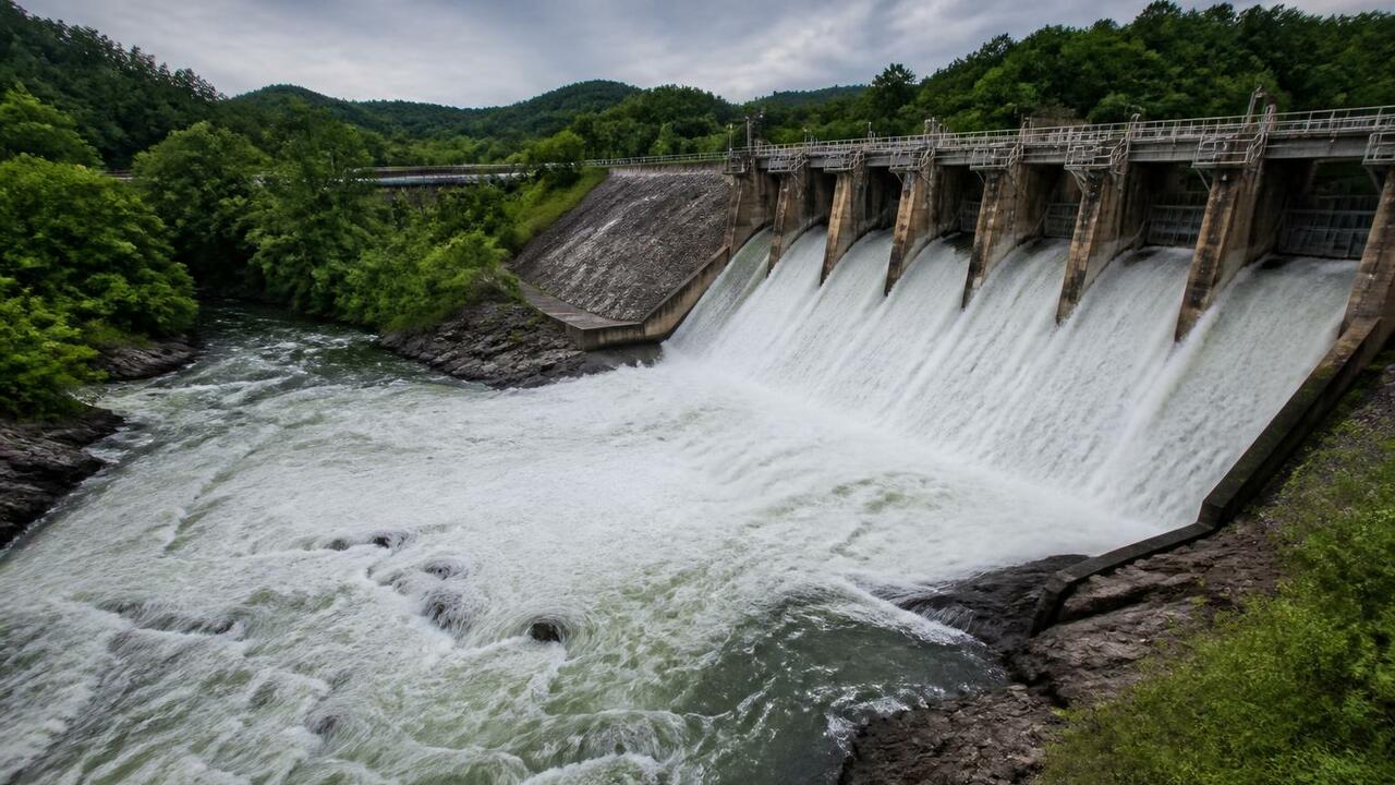 Волгоградская ГЭС продлила режим сброса воды до...